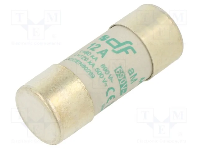 Fusível: Baixa Tensão, Am, 12a, 690vac, 22x58mm