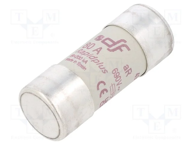 Fusível: Baixa Tensão, Ar, 80a, 690vac, 700vdc, 22x58mm