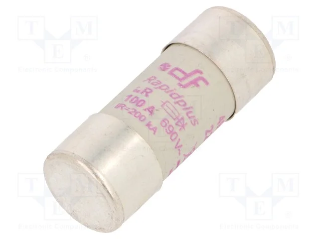 Fusível: Baixa Tensão, Ar, 100a, 690vac, 700vdc, 22x58mm
