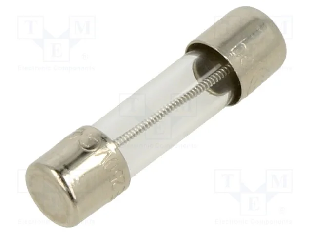 Fusível: Baixa Tensão, Retardado, 1,6a, 250vac, 5x20mm, Latão, 5et