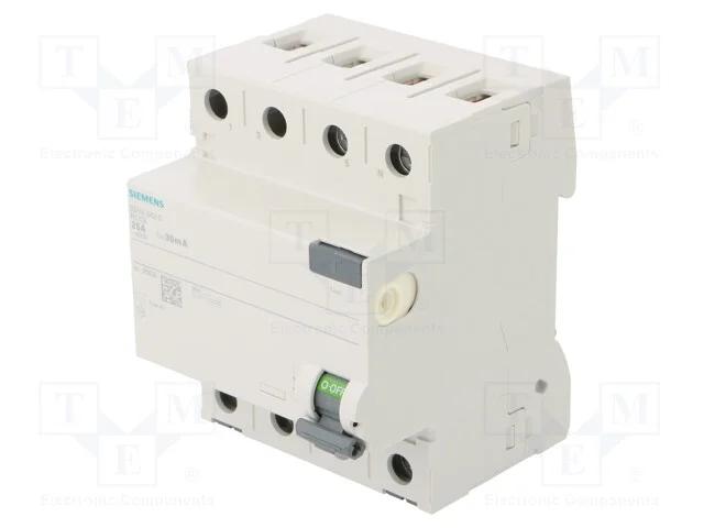 Interruptor de corrente diferencial, Inom: 25A, P.