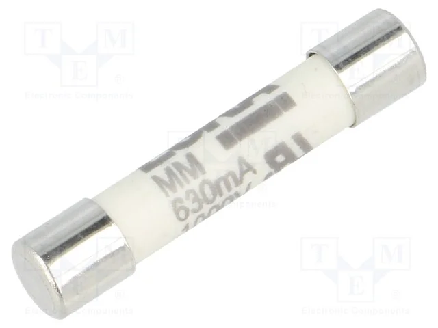 Fusível: baixa tensão, super-imediato, 630mA, 1kV.