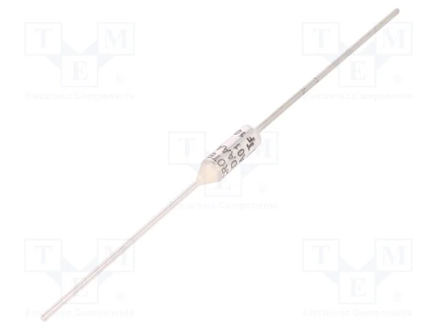 Fusível: térmico, 10A, 250V, 12mm, 104C
