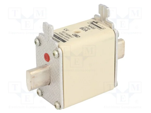 Fusível: Baixa Tensão, 80a, 500vac, 250vdc, Cerâmico,Industrial