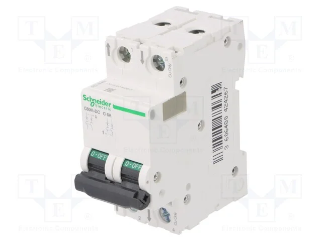 Disjuntor Contra Sobreintensidades, 500vdc, Inom: 6a, Polos: 2