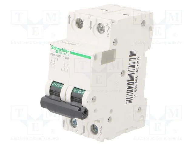 Disjuntor Contra Sobreintensidades, 500vdc, Inom: 13a, Polos: 2