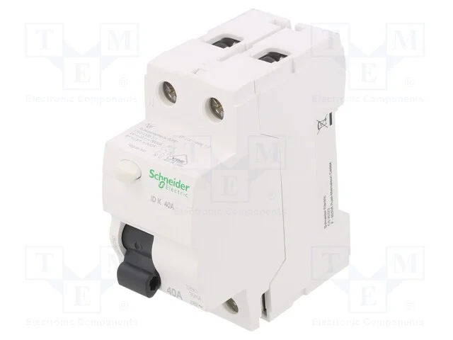 Interruptor de Corrente Diferencial, Inom: 40a, Polos: 2, 400vac