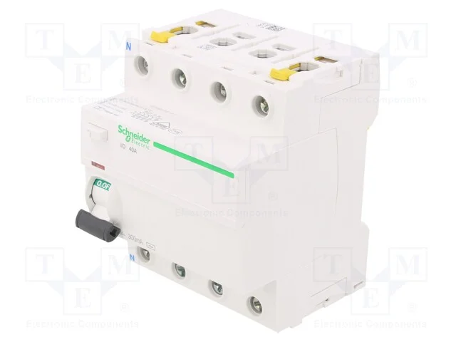 Interruptor de Corrente Diferencial, Inom: 40a, Polos: 4, 400vac