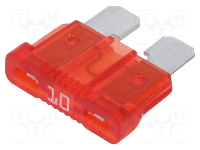 Fusível: baixa tensão, 10A, 32VDC, automotivo, 19.