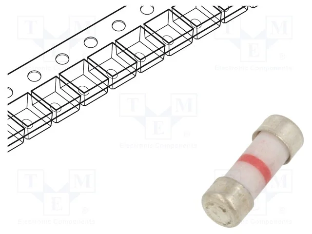 Fusível: Baixa Tensão, Rápido, 50ma, 250v, Cerâmico, 3,05x8,7mm