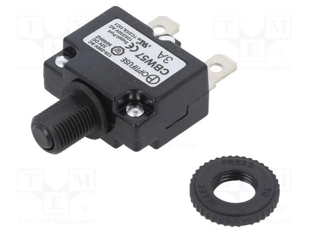Fusível: Térmico, 3a, Imax: 1ka, 125v,250v, 32vdc,50vdc