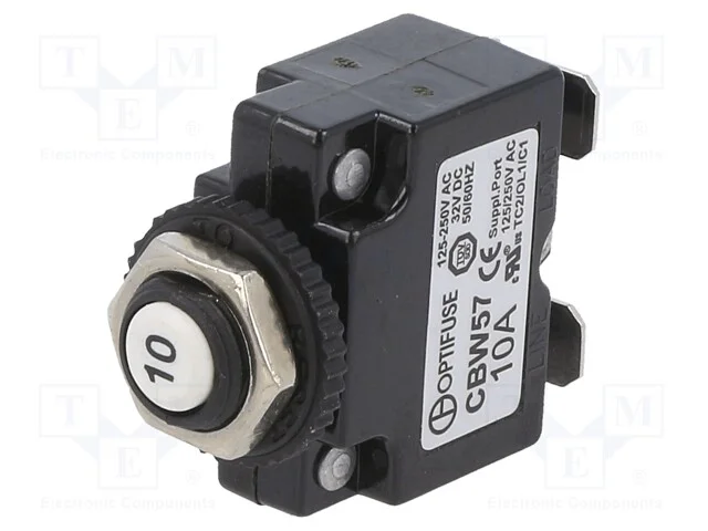 Fusível: Térmico, 10a, Imax: 1ka, 125v,250v, 32vdc,50vdc