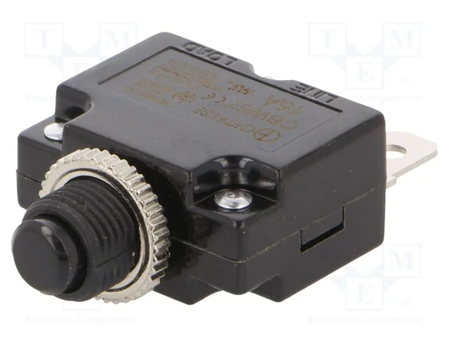 Fusível: Térmico, 15a, Imax: 1ka, 125v,250v, 32vdc,50vdc