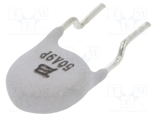 Fusível: de Polímero Ptc, 50ma, Imax: 3a, Pcb,Tht, Cmf-Rl, a Granel