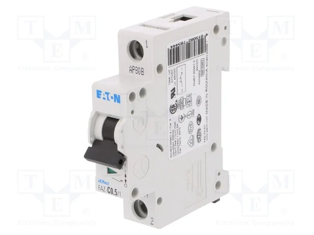 Disjuntor Contra Sobreintensidades, 230/400vac, Inom: 0,5a, 15ka