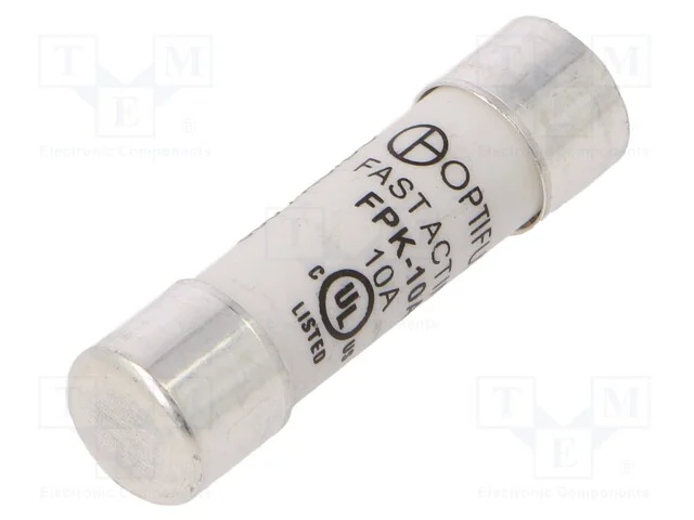 Fusível: Baixa Tensão, Rápido, 10a, 600vac, 600vdc, 10,3x38mm