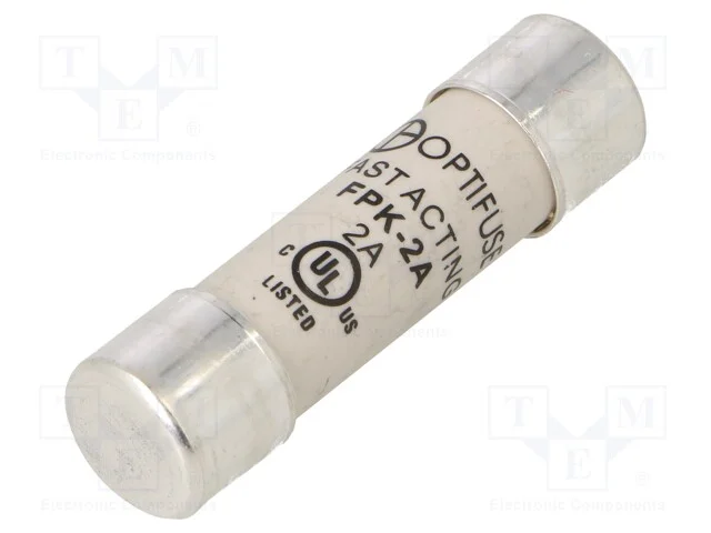 Fusível: Baixa Tensão, Rápido, 2a, 600vac, 600vdc, 10,3x38mm