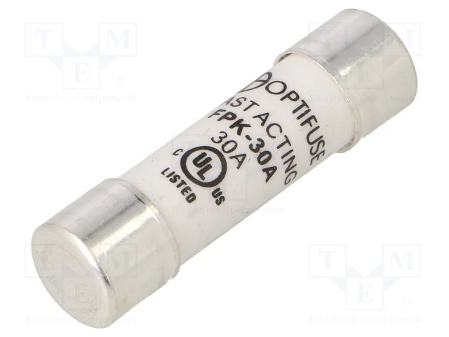 Fusível: Baixa Tensão, Rápido, 30a, 600vac, 600vdc, 10,3x38mm