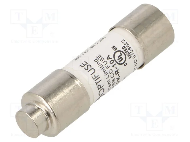 Fusível: Baixa Tensão, Rápido, 10a, 600vac, 600vdc, 10,4x38,1mm