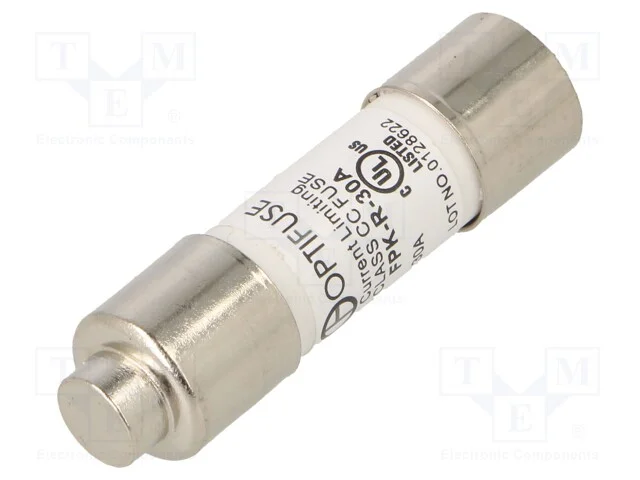 Fusível: Baixa Tensão, Rápido, 30a, 600vac, 600vdc, 10,4x38,1mm