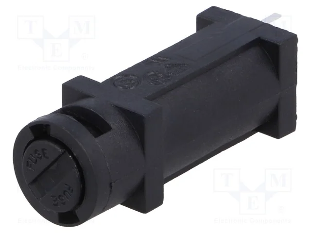 Tomada, Fusíveis Cilíndricos, Vertical, 5x20mm, -20÷85c, Ul94v-0