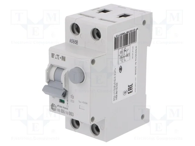 Interruptor de Circuito Diferencial, Inom: 6a, Polos: 1+N, 230vac