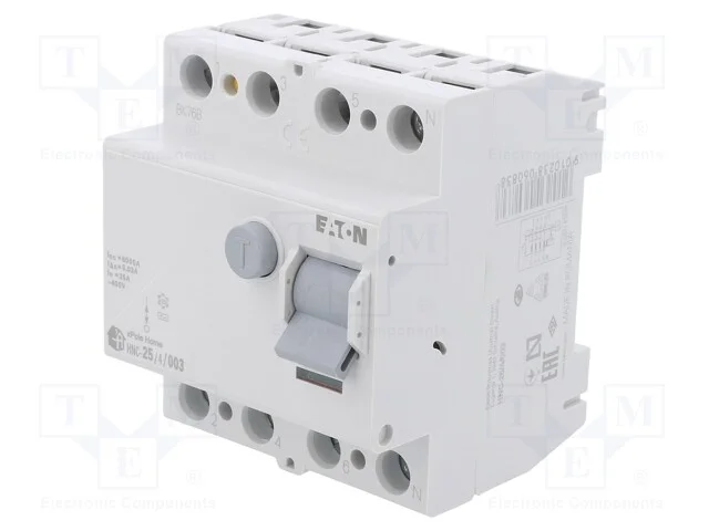 Interruptor de Corrente Diferencial, Inom: 25a, Polos: 4, Ip40
