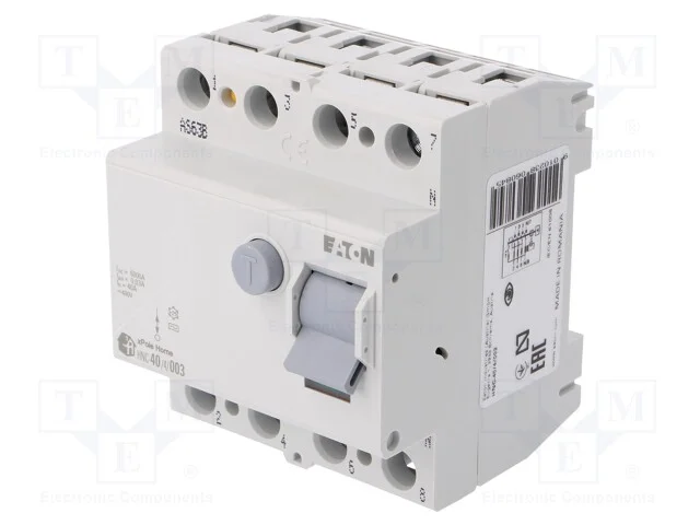 Interruptor de Corrente Diferencial, Inom: 40a, Polos: 4, Ip40