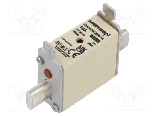 Fusível: Baixa Tensão, Gg, 16a, 690vac, 250vdc, Nh000