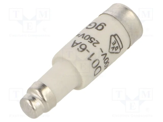 Fusível: Baixa Tensão, Gg,Retardado, 6a, 400vac, 250vdc, D01