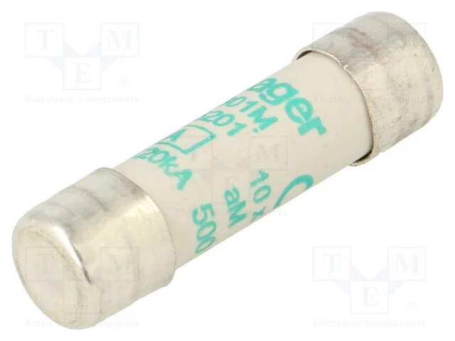 Fusível: Baixa Tensão, Am,Retardado, 1a, 500vac, 10x38mm