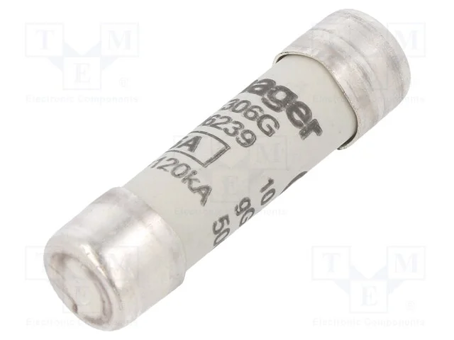 Fusível: Baixa Tensão, Gg,Retardado, 6a, 500vac, 10x38mm