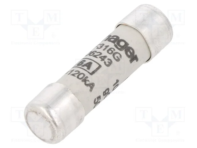 Fusível: Baixa Tensão, Gg,Retardado, 16a, 500vac, 10x38mm