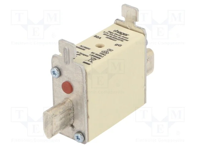 Fusível: Baixa Tensão, Gg, 80a, 500vac, Industrial, Nh000