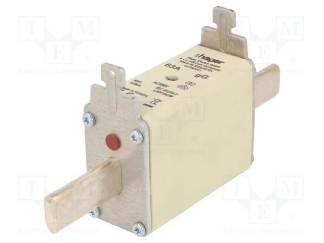 Fusível: Baixa Tensão, Gg, 63a, 500vac, Industrial, Nh1c