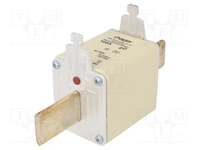 Fusível: Baixa Tensão, Gg, 100a, 500vac, Industrial, Nh3c
