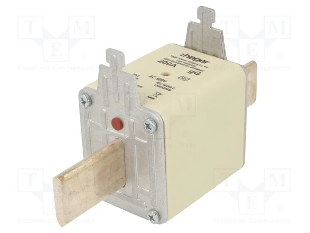 Fusível: Baixa Tensão, Gg, 200a, 500vac, Industrial, Nh3c
