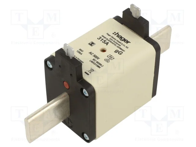 Fusível: Baixa Tensão, Gg, 315a, 500vac, Industrial, Nh3