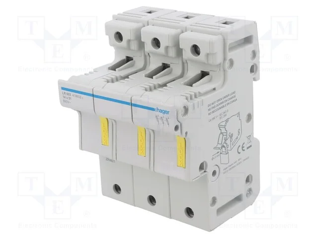 Interruptor de Fusível, 14x51mm, para Trilho Din, 50a, 690v, Ip20