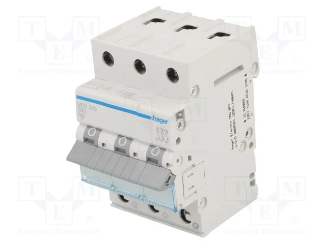 Disjuntor Contra Sobreintensidades, 230/400vac, Inom: 25a, Car: B