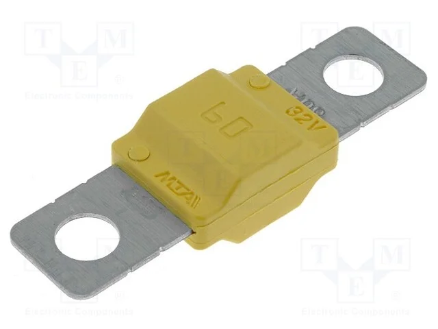 Fusível: Baixa Tensão, 60a, 32vdc, Automotivo, 40mm, Midival