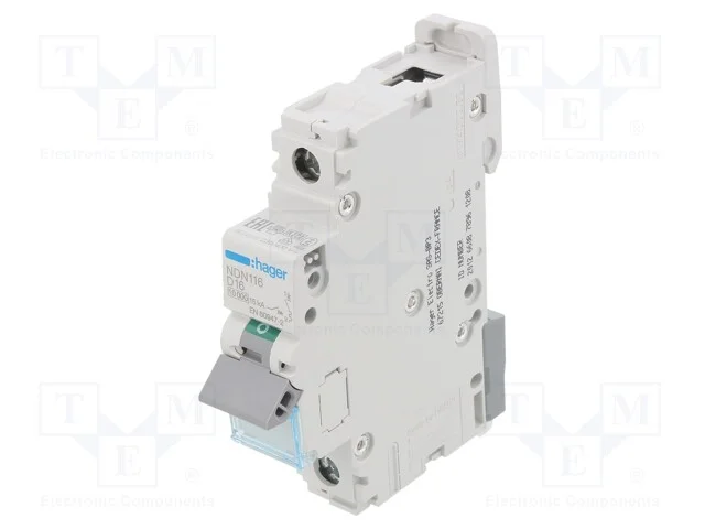 Disjuntor Contra Sobreintensidades, 230/400vac, Inom: 16a, Car: D