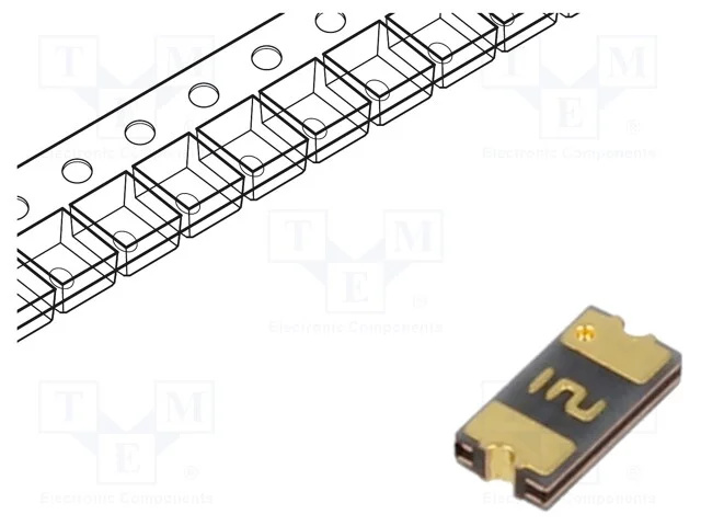 Fusível: de polímero PTC, 200mA, 24VDC, PCB,SMT, .
