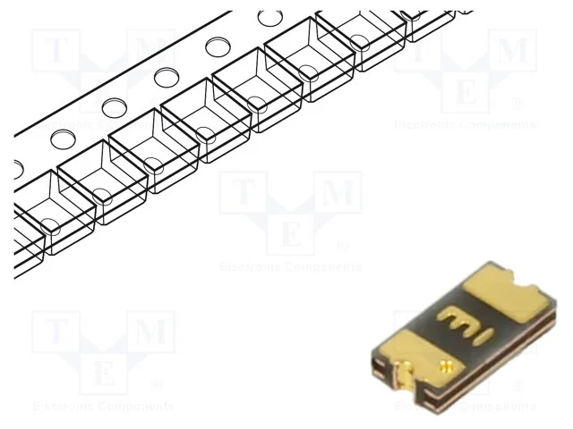 Fusível: de polímero PTC, 350mA, 6VDC, PCB,SMT, 3.