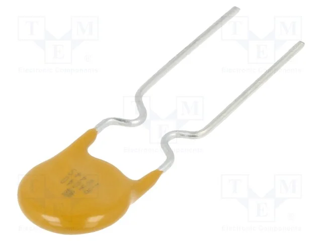 Fusível: de polímero PTC, 400mA, 60VDC, THT, 7,4x.