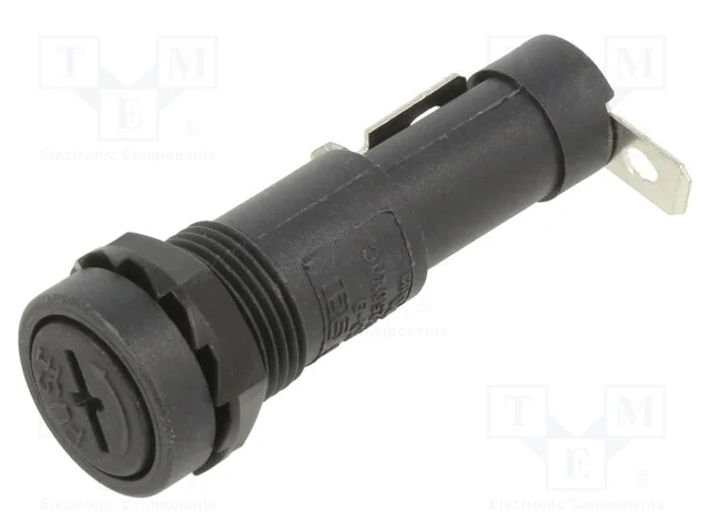 Tomada, 6,3x32mm, 15A, no painel, 250VAC, UL94V-0.