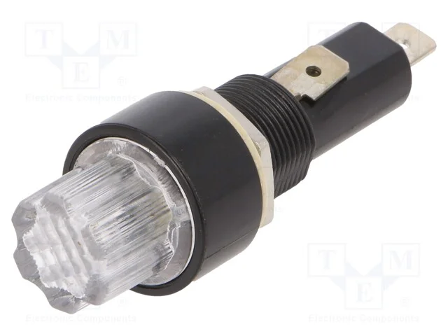 Tomada, 6,3x32mm, 20A, no painel, 250VAC, UL94V-1.