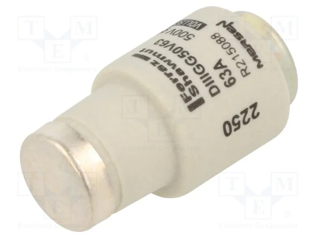Fusível: Baixa Tensão, Gg, 63a, 500vac, 500vdc, Industrial, Diii