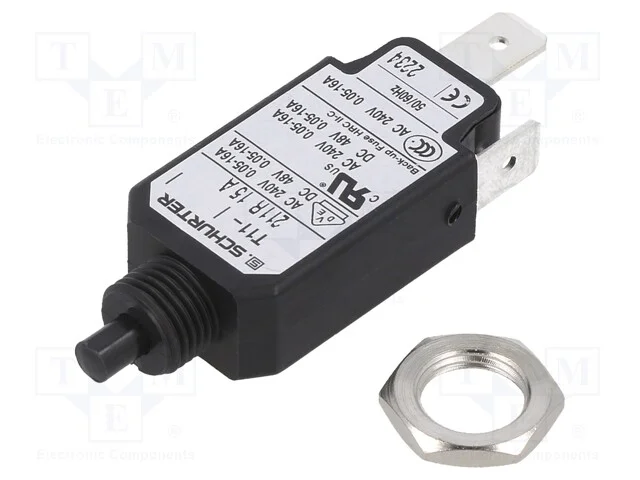 Disjuntor Contra Sobreintensidades, Unom: 240vac, 48vdc, 15a