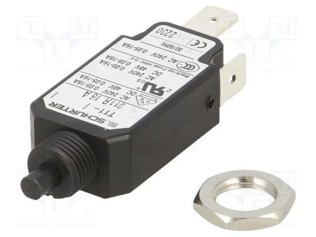 Disjuntor Contra Sobreintensidades, Unom: 240vac, 48vdc, 16a